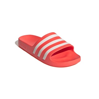 adidas Badeschuhe Adilette Aqua 3-Streifen #23 (Cloudfoam Fußbett, vorgeformter EVA-Riemen) solarrot - 1 Paar